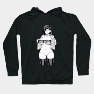 Waifu material Lewd Ecchi Sexy Anime Girl Undress Hoodie